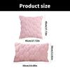 Set of 2 Valentines Day Pink Plushes Pillow Cover Soft Decorative Cushions Case for Home Decoration Pillowcase for Sofa