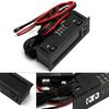 Clock Car Voltmeter LED Digital Display DC 5-27V Indoor Outdoor 12V 3in1
