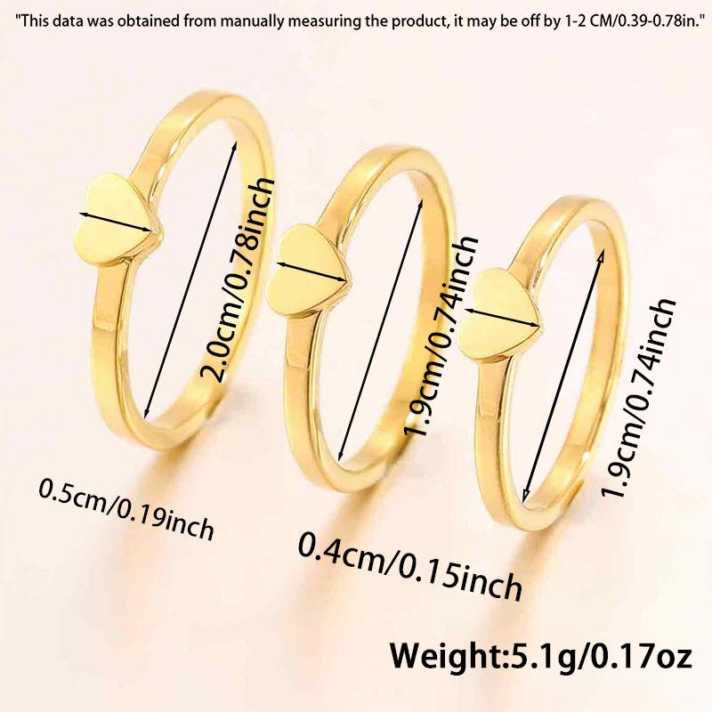 Fresh Stainless Steel Closed-mouth Heart-shaped Ring for Women - Simple Finger Jewelry Accessory