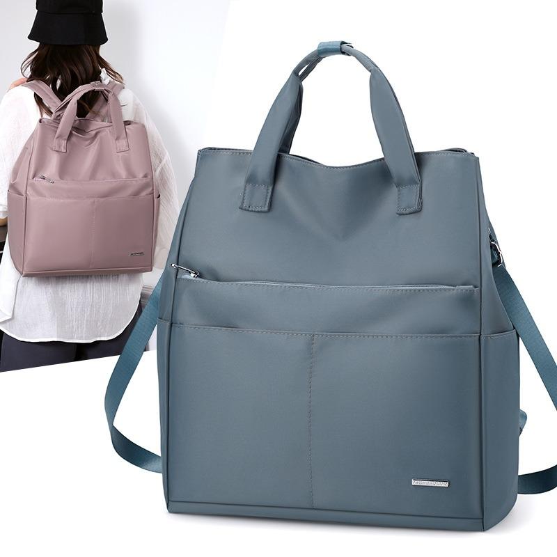 Large capacity bag New school bag Nylon canvas bag Backpack Class commuter bag Computer portable backpack