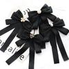 Shirt Bow Brooch Tie Women'S Black College Student School Uniform Graduation Temperament Collar Pin
