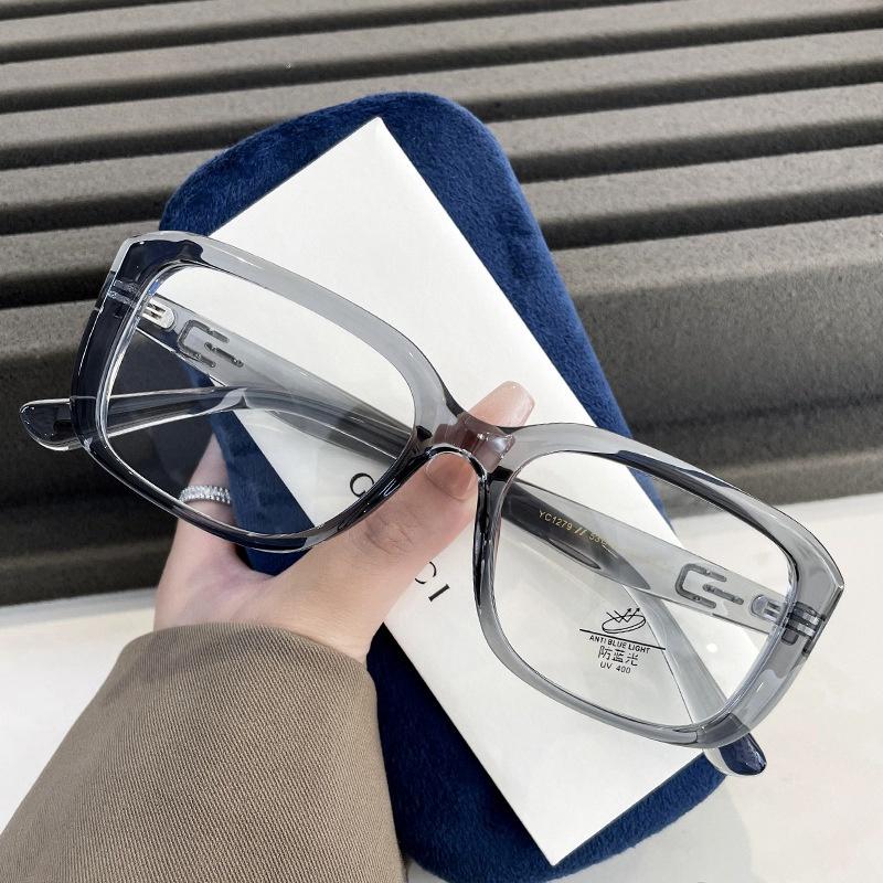 TR90 Square Ladies Reading Glasses Ultra-light Large Frame Anti-blue Light Optical Prescription Glasses Frame Female YC1279
