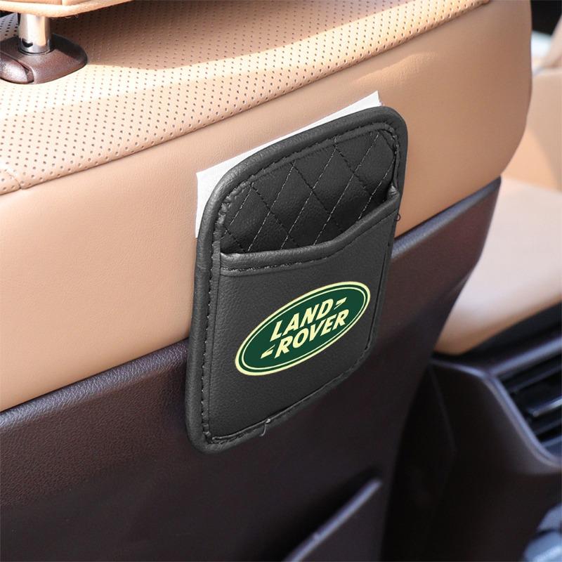 Leather Car Storage Pocket Seat Back/Door/Center Console Organizer for Land Rover Discovery Freelander 3 SVR L320 L330 Evoque Defender Range Rover
