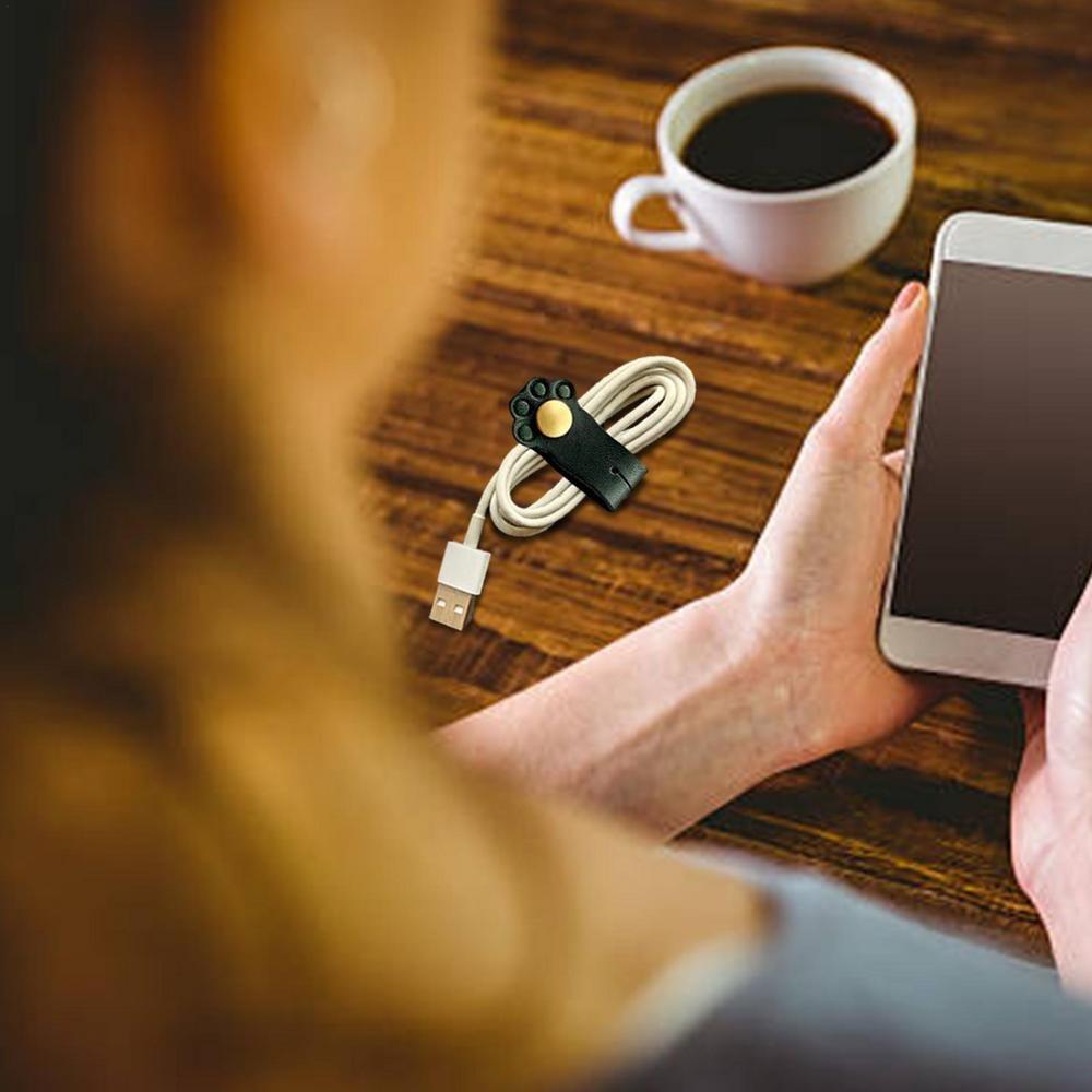 Cable Protector Clip Roztomilá zvířecí kůže navíječka kabelu sluchátka Stroage