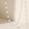 French Retro Court Style Gold Plated Pearl Necklace Comfortable Wear Elegant Jewelry for Women All Scenarios Use