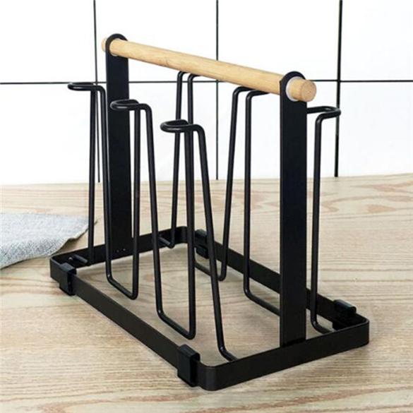 Kitchen Water Cup Shelf Wrought Iron Glass Cup Upside Down Creative Storage Drain Rack Living Room Household Daily Necessities
