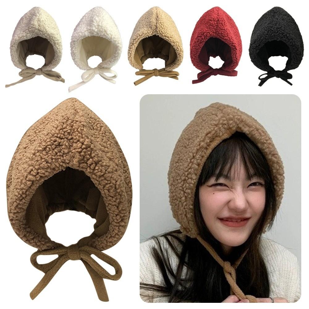 Solid Color Plush Hat Anti-cold Lambswool Cap Fashion Winter Hat Winter Season