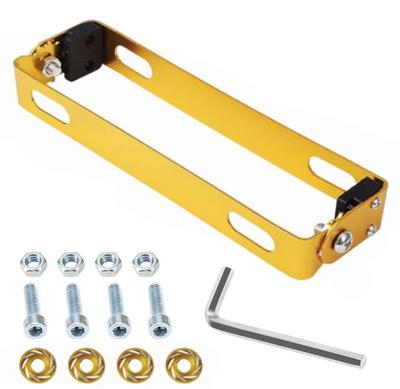 DFsucces Motorcycle License Plate Bracket, Stainless Steel, Easy Installation, Universal License Stay, 180° Angle