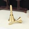 Gold Hand-Crank Brass Bells: Small & Large Vajra, Mealtime, Serving, Class, Reminder