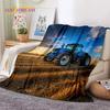 Retro Tractor Car 3D Truck Soft Flannel Blanket for Beds Bedroom Sofa Picnic ,Throw Blanket for Cover Outdoors Leisure Gift