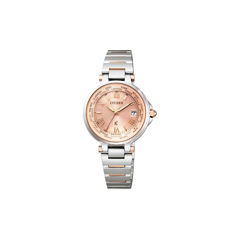 

CITIZEN Eco-Drive Series Fashionable and Casual Photo-Driven Silver Bezel Calendar Display Quartz Steel Strap Women s Watch Pink Dial EC1014-65W синій