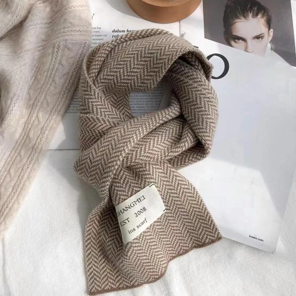 New Knitted Neck Warmer Coldproof Warm Neckerchief Windproof Versatile Knitted Scarf Gift