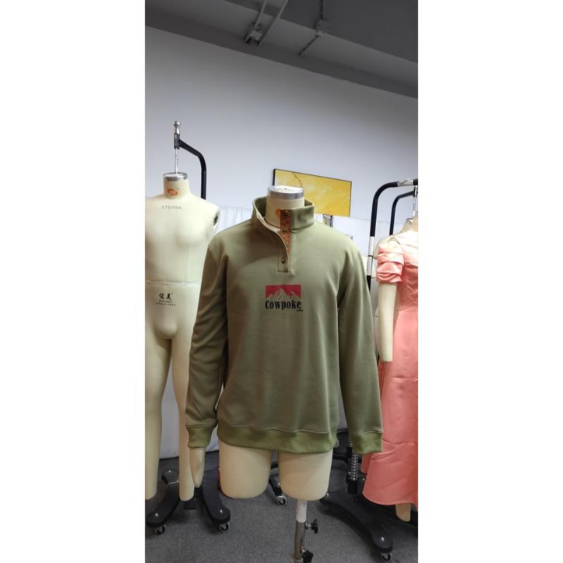 Men's outdoor casual stand collar pullover long sleeve sweatshirt