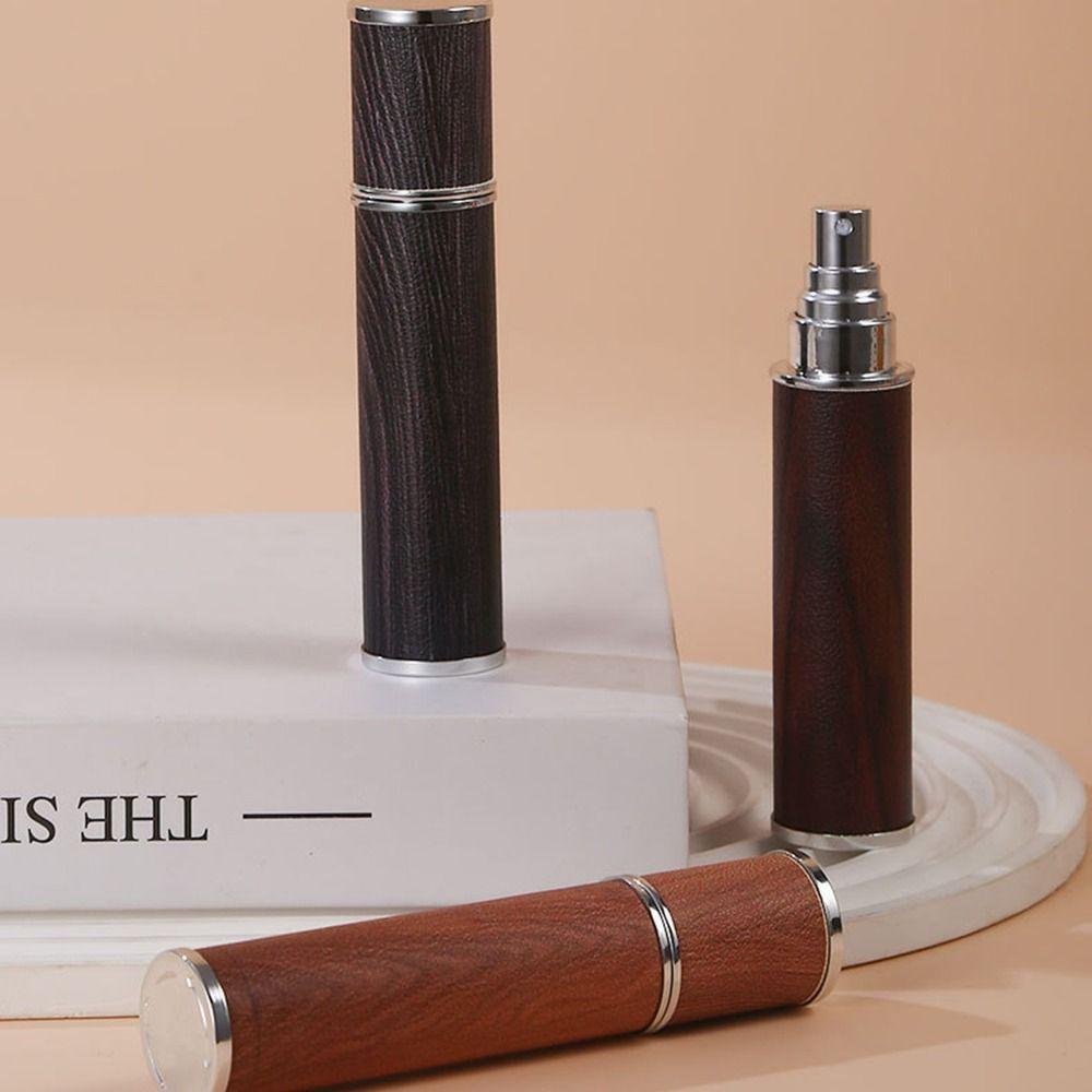 Wood Grain Spray Bottle 10ml Perfume Atomizer Bottle Ultra-fine Mist Fragrance Container Travel
