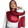 2 Pcs Set Viscose Hijab Matching Color Jersey Cap Plain Cotton Modal Muslim Women Head Scarf Soft Shawl Turbante Head Wrap