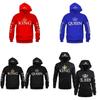 Sweat à capuche élégant en coton pour couples, pull imprimé à manches longues pour l'automne