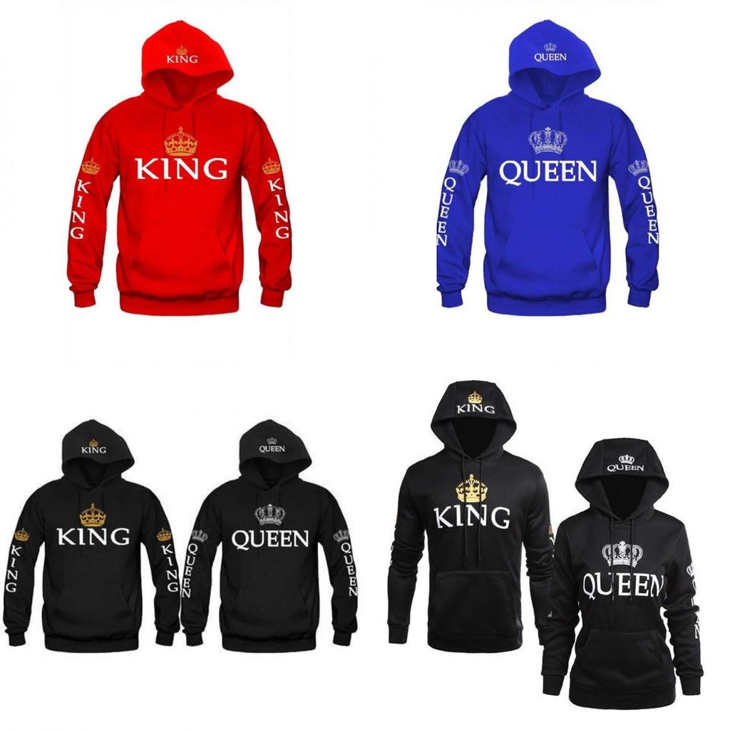 Sweat à capuche élégant en coton pour couples, pull imprimé à manches longues pour l'automne