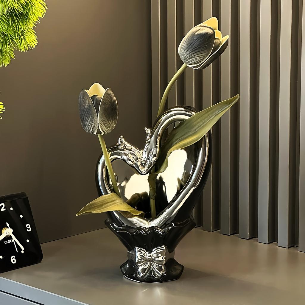 Nowoczesny Ceramiczny Wazon na Bukiet Kreatywny Salon Domowy Aranżacja Kwiatowa Luksusowe Wysokiej Klasy Ozdoby Dekoracyjne Urządzenie do Kwiatów