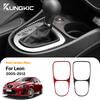 Real Soft Carbon Fiber Sticker For Seat Leon 2005 2006 2007 2008 2009 2010 2011 2012 LHD RHD Car Gear Shift Trim Accessories