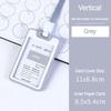 Colorful Waterproof Card Holder Employee ID Case with Lanyard Double Side Simple Bus Case Badge Holder Credit Card Sleeve Purse
