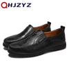 Genuine Leather Formal Lofers For Men Luxury Brand 2024 Slip On Casual Moccasins Italian Male Driving Shoes Chaussure Homme 47