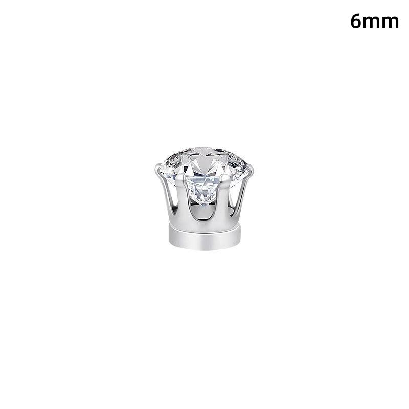 1/2 Bucăți Clipsuri Magnetice pentru Urechi Știfturi pentru Urechi cu Zirconiu Cubic Fără Necesitatea Găuririi și Aspect Strălucitor Perfecte pentru Purtare Zilnică Petreceri Întâlniri