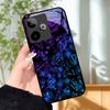 Für Realme GT7 5G Hülle Luxus Malerei Cover Gehärtetes Glas Handyhülle Für Realme GT 7 Fundas Harte PC Stoßfeste Schale Bumper
