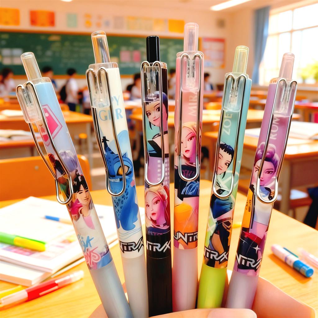 Anime KPop Devil Hunter Cute Wind Gift Box Set Peripheral Pen Student Party Birthday Gift/Best Friend Sharing Soft Cute Pen