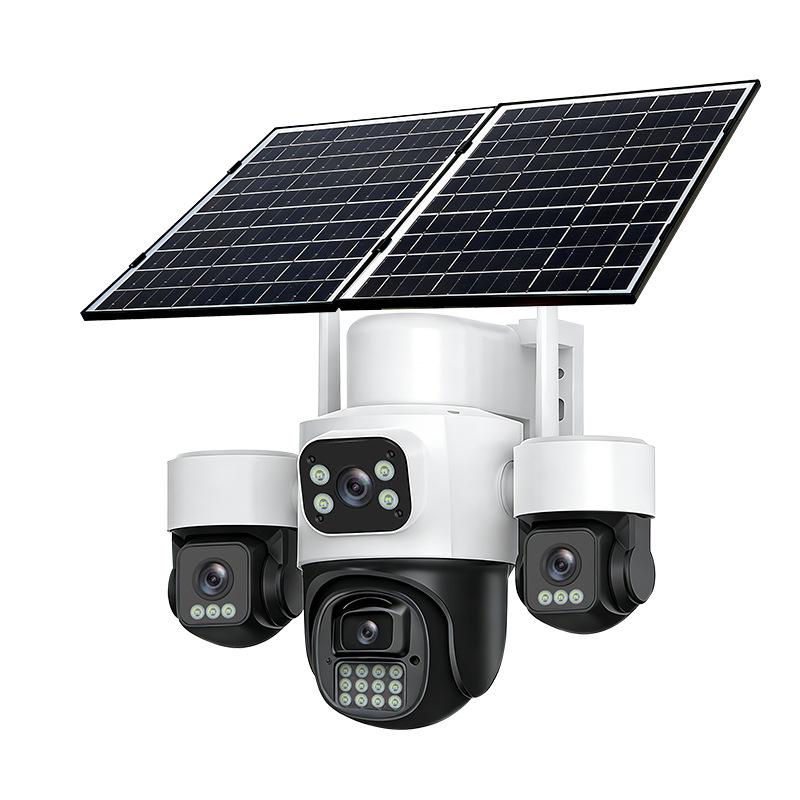 20MP 4G Ultra-Clear Solar Wireless Camera with Four Lenses for Home & Outdoor Use