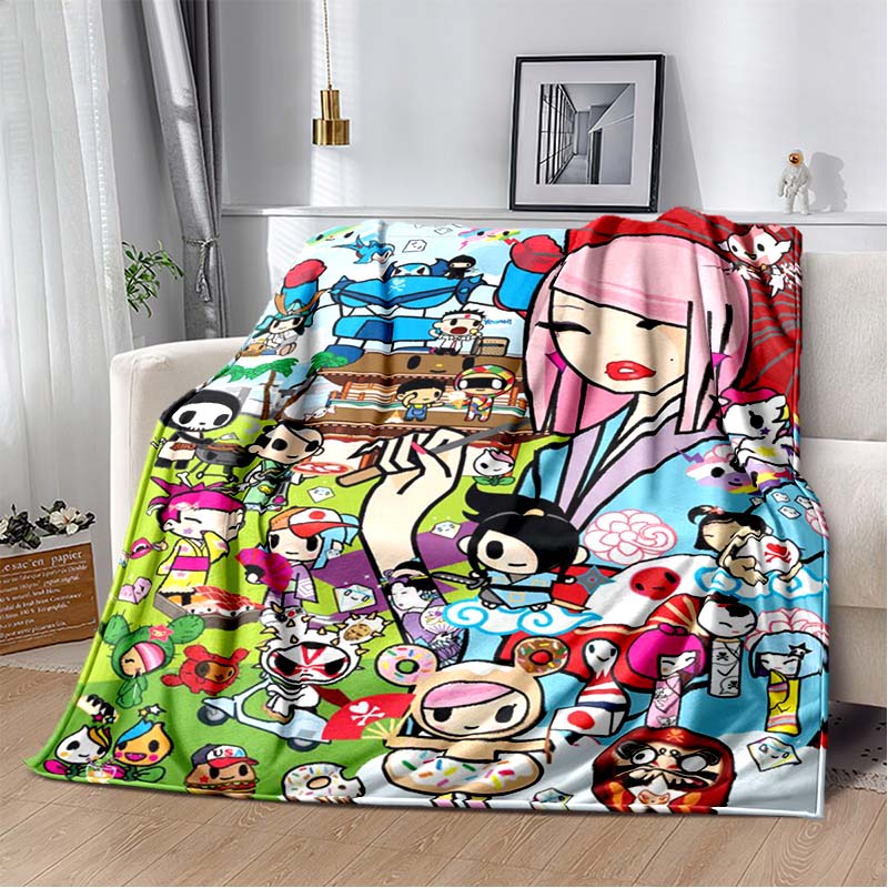 Tokidoki Blanket,portable and Suitable for All Seasons, Making A Unique Birthday Gift.A Soft Flannel Blanket