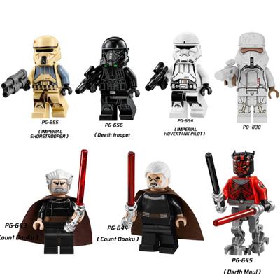 Building Block Minifigurki Zabawka Star Wars Stormtrooper Darth Maul Plastikowy klocki do zmontowania