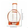 Cage de transport transparente pour animaux de compagnie avec roues, transparente, roulante, construction robuste, bagage pour chats, petits animaux