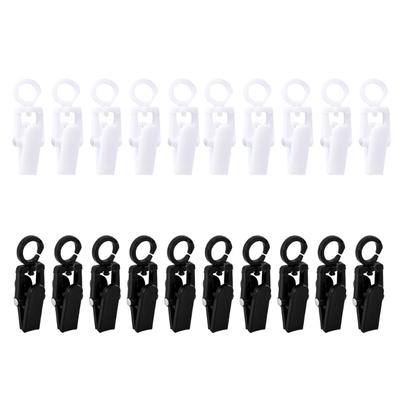 10 Pezzi Clip Appendi Asciugamani in Plastica Rotanti Appendi Multiuso Pinza Piccola Forte per Tende Gancio Pratico per Bucato