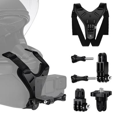 Concept Helmet Chin Mount Action Camera Accessories Compatible with Insta360 X5 X4 13 12 11 10 Action 5pro 4 3 Etc K&F X3/GoPro 9/DJIOSMO
