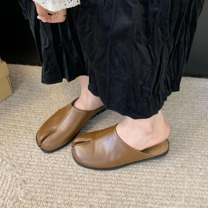 Mode Bailamos Brandneue Damen Hausschuhe Mode Zehentrenner Flache Slipper Mules Schuhe Weiche Flats Outdoor Lässige Pantoletten Mujer