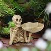 1pc Skeleton Fruit Plate Personalized Skeleton Ornament Home Key Storage Plate Cross Border Decoration Fruit Basket Key Storage Box