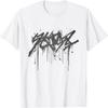 Abstract Graffiti - Black Spray Paint Graffiti Graphic T-Shirt