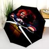 Horror Icons Unite Folding umbrella travel 8 paraphenoid bones Sun umbrella Umbrella printing