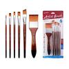 3 Set Nylon Hair Painting Brush Artist Paint Brush Watercolor Acrylic Paint Brush Drawing Supplies for Oil Painting