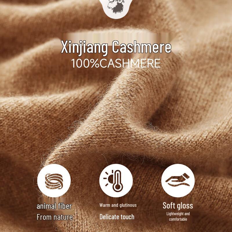 Zhao Jun Women's 2025 A/W 100% Cashmere Rhinestone Cable Knit Round Neck Sweater