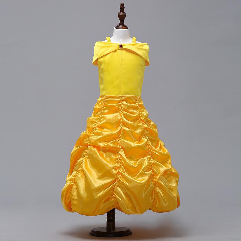 Frysta Tecknat Tryck Mesh Prinsessklänning med Lång Cape - Barnens Uppträdandekostym