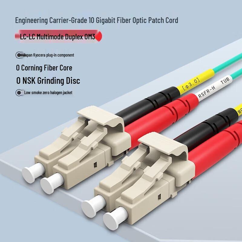 Shengwei Telecom Grade OM3 LC-LC Duplex Fiber Optic Patch Cord