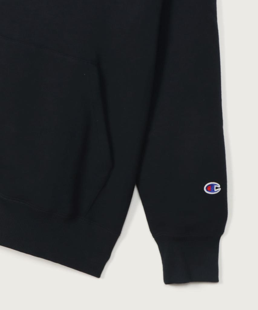 Basic C-Logo Regular Fit Hoodie Navy