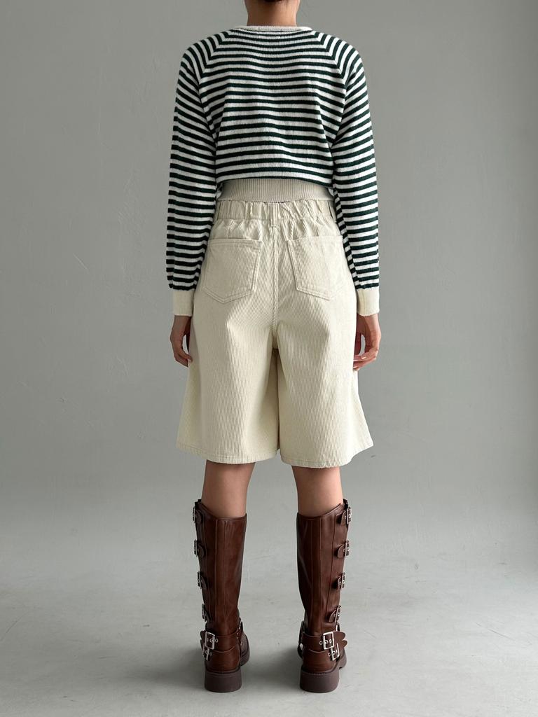 UMBRELLA ON THE GO Women'S Signature Corduroy Bermuda Pants