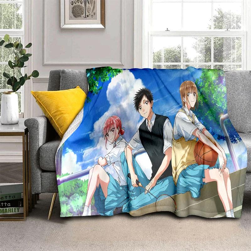 

29 Style Blue Box Cartoon Ao No Hako Anime Blanket,Soft Throw Blanket for Home Bedroom Bed Sofa Picnic Travel Office Cover Kids 75x90cm( 29x35in )