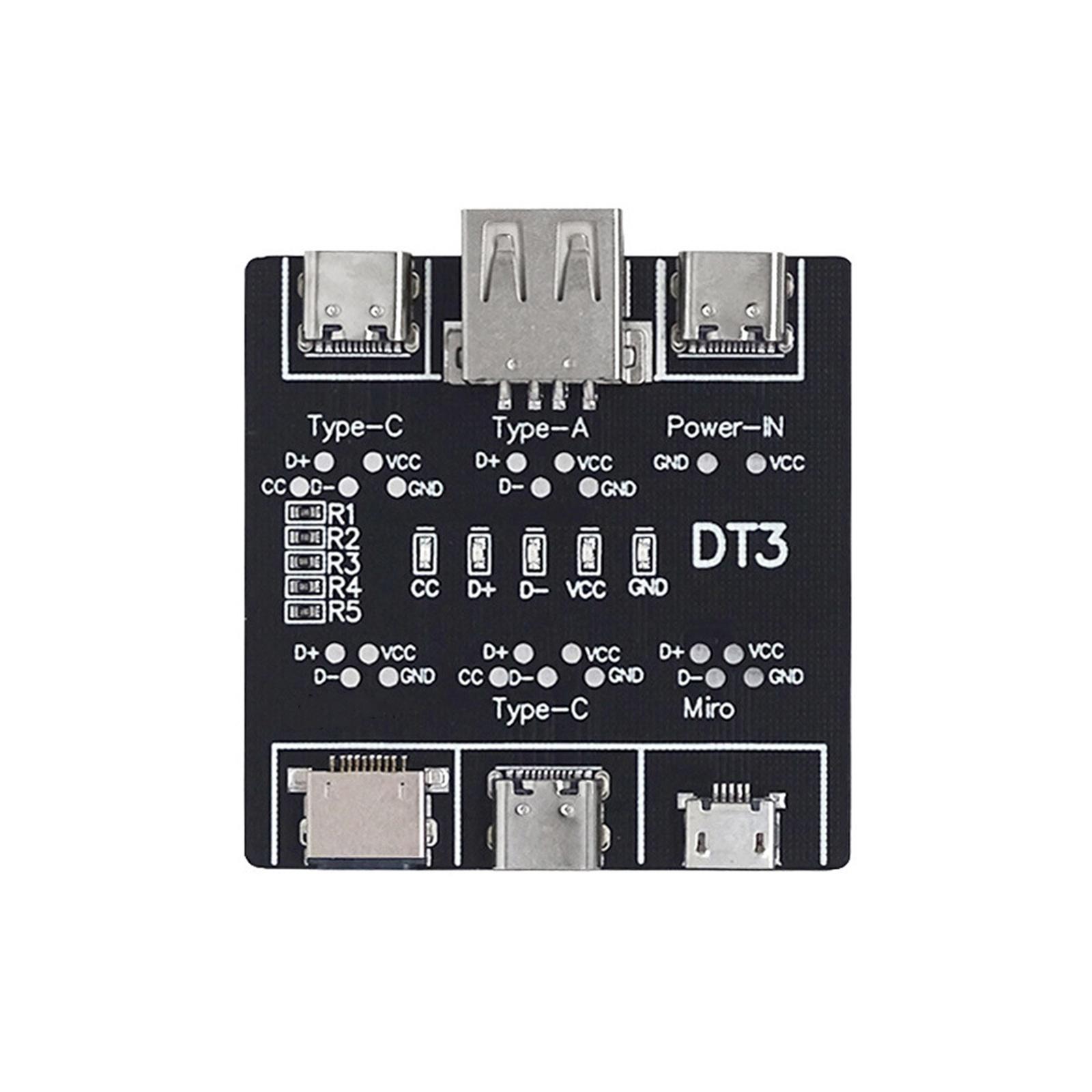 

Плата тестера USB-кабеля USB-кабель для проверки кабеля передачи данных Тест зарядки линии передачи данных USB-плата микротестера типа C