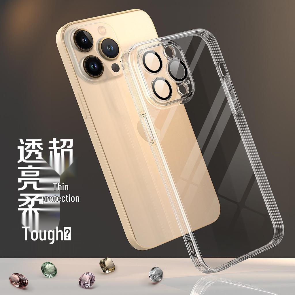 iPhone 17 Pro Max Soft Case with Built-in Screen Protector, High Transparency, Full Coverage, Drop-Proof