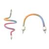Gradients Bird Rope Perch Stand Bendable Climbing Rope Toy for Parrots Cockatiels Parakeets Budgies Lovebirds Swing
