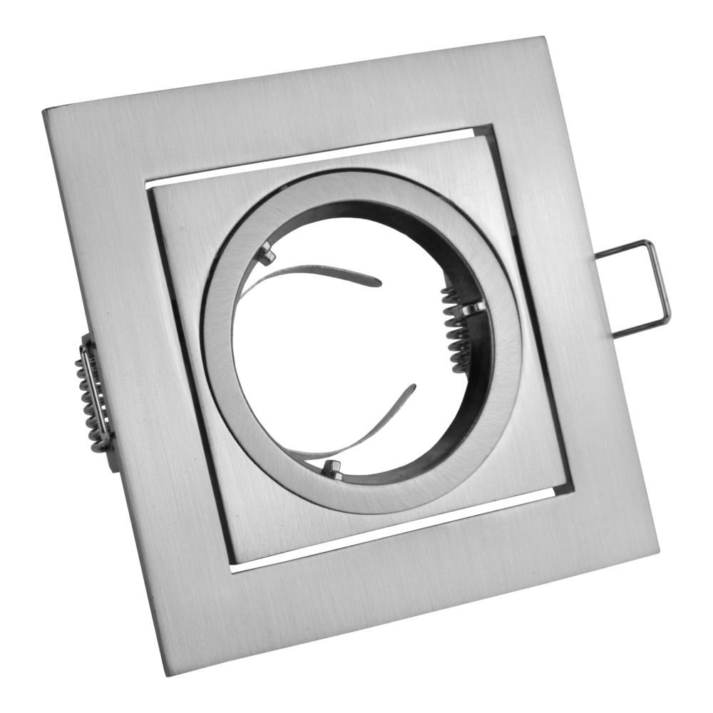 Oprawa Sufitowa Punktowa - Kwadratowa Uchylna Aluminiowa Vila Inox Op-Vilakw-02 Gtv 7532