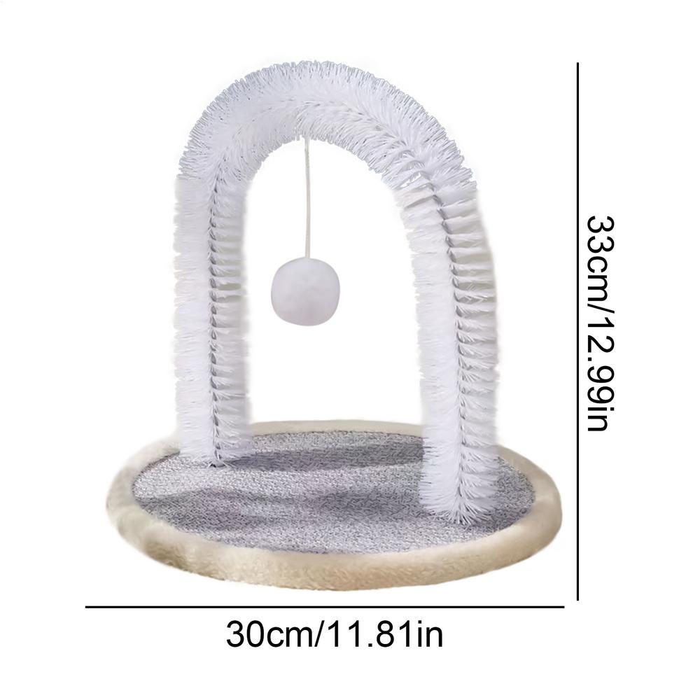 Cat Self Groomer Brush Pet Arch Self Groomer For Cat Wear-resistant Pet Accessory Kitten Scratch Toy For Medium Large Kitten